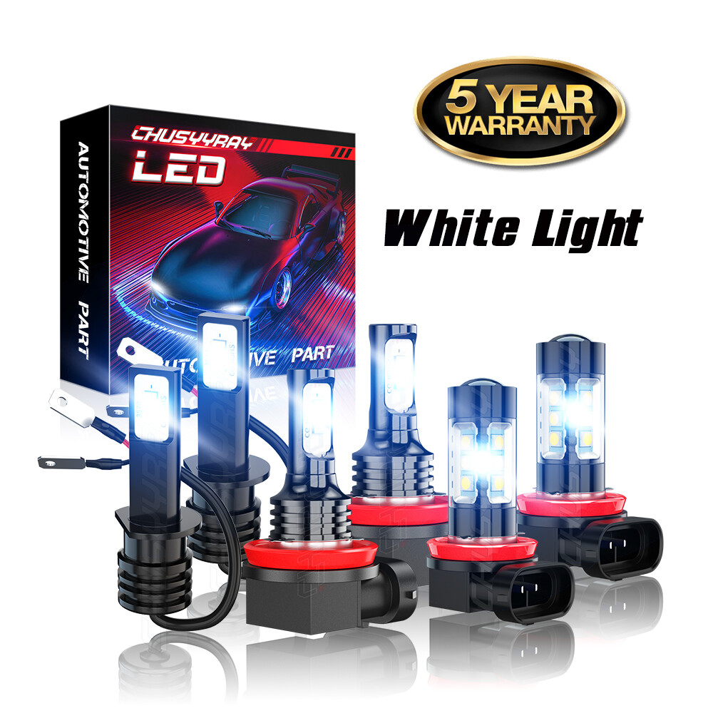 For Kia Forte 2017-2018 LED Headlight High/Lo Beam Fog Light Bulbs Combo Kit - Foto 10