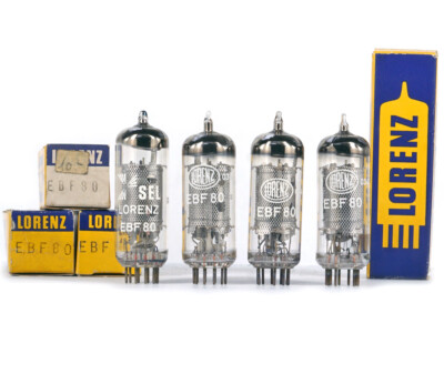 Tube électronique NOS EBF80 / 6N8 CIFTE – Neuf En Boîte – Valvola / Röhre
