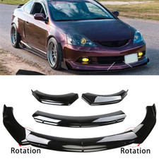 Gloss Black Car Front Bumper Spoiler Lip Splitter Body For Acura Rsx Dc5 J Gloss Black Car Front Bumper Spoiler Lip Splitter Body For Acura Rsx Dc5 J