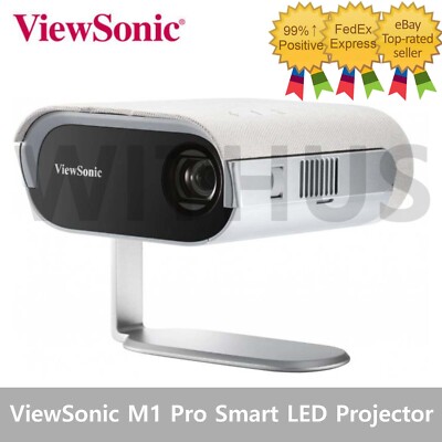 ViewSonic M1 Pro Smart LED Portable Projector with Harman Kardon Speakers 