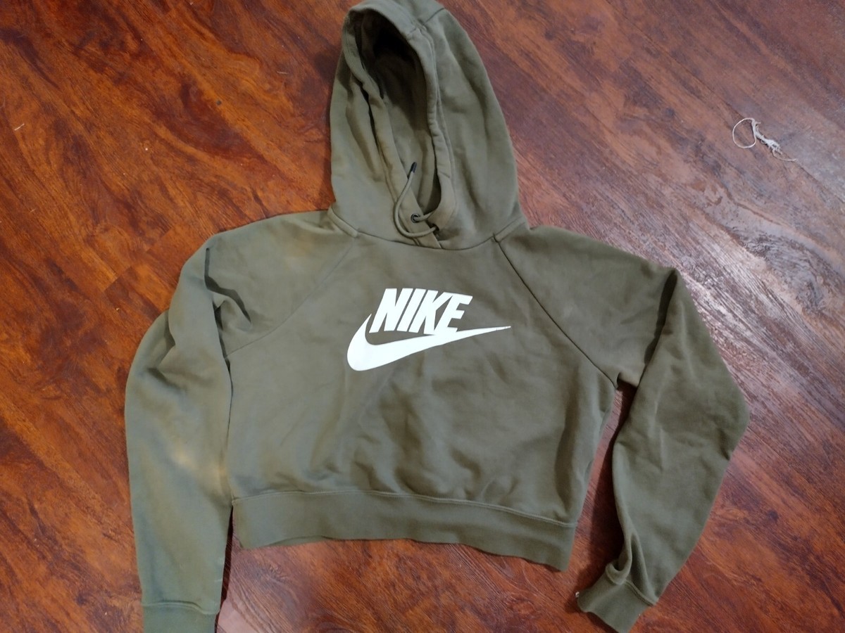 olive green nike hoodie womens