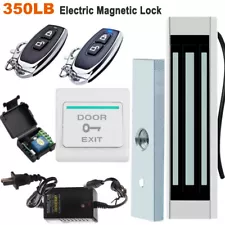 Door Access Control System Electric Magnetic Lock, 2 Wireless Remote Controls