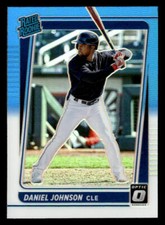 2021 Donruss Optic #96 Daniel Johnson Carolina Blue & White card