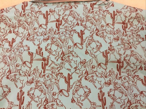 Ariat R.E.A.L Bucking Bronco Print Long Sleeve Snap Western Shirt Girl’s Lg NWT - Picture 14 of 17