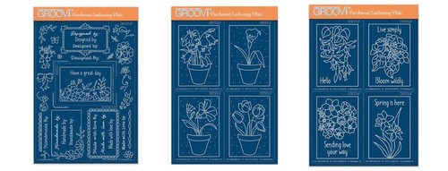 Claritystamp Fuchsias - Plaque Groovi Parchemin A5 Pour Gaufrage Précis Et Créatif