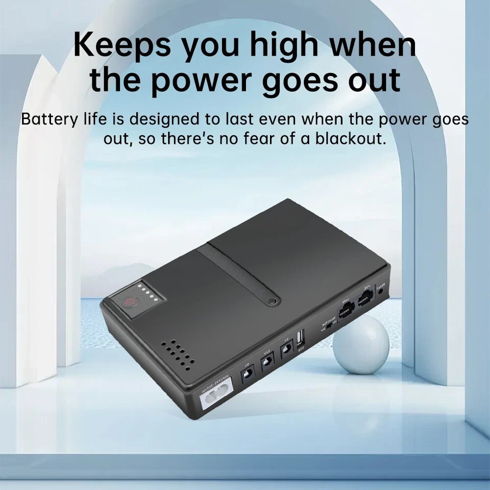 DC Backup UPS Power Router Power Adapter 1018L Uninterruptible Power Supply - Image 2 of 4
