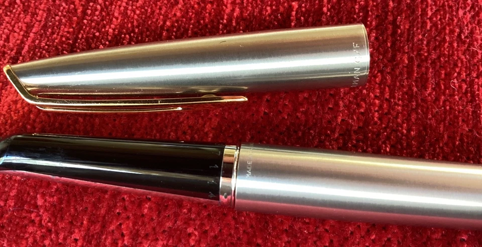 Stylo Plume WATERMAN CHROME CF - Plume or 18K - Photo 2/4