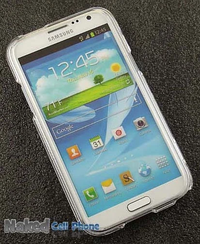 SEE-THRU CLEAR HARD SHELL PROTECTOR CASE COVER FOR SAMSUNG GALAXY NOTE 2 II - Image 3 of 4