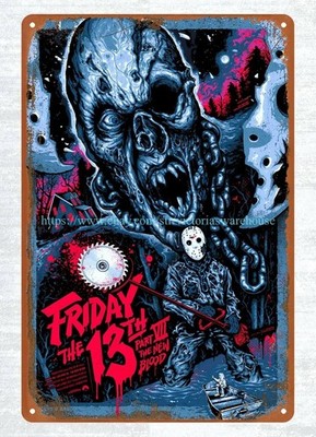 tavern garage  Part VII The New Blood movie poster metal tin sign