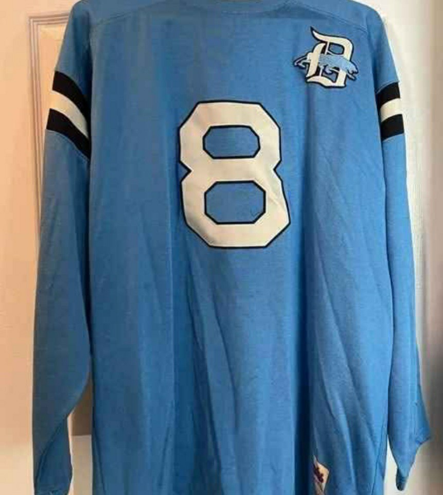Shady Limited Jersey Mens 4XL Blue Football Long Sleeve Eminem Vintage 8 Mile