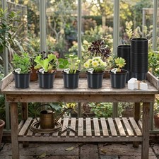 Plastic Transplant Pots with Labels for Healthy Root Development and Growth