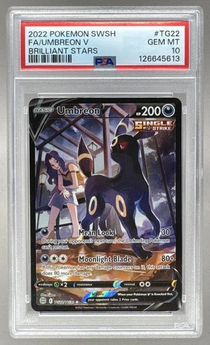 5613 Umbreon V 2022 Pokemon SW & SH Brilliant Stars #TG22 Trainer Gallery PSA 10