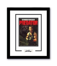 Predator Arnold Schwarzenegger Autographed Signed 16x20 Framed Photo ACOA