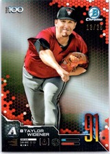 2019 Bowman #BTP-91 Taylor Widener Bowman Scouts' Top 100 Orange Refractors #/25