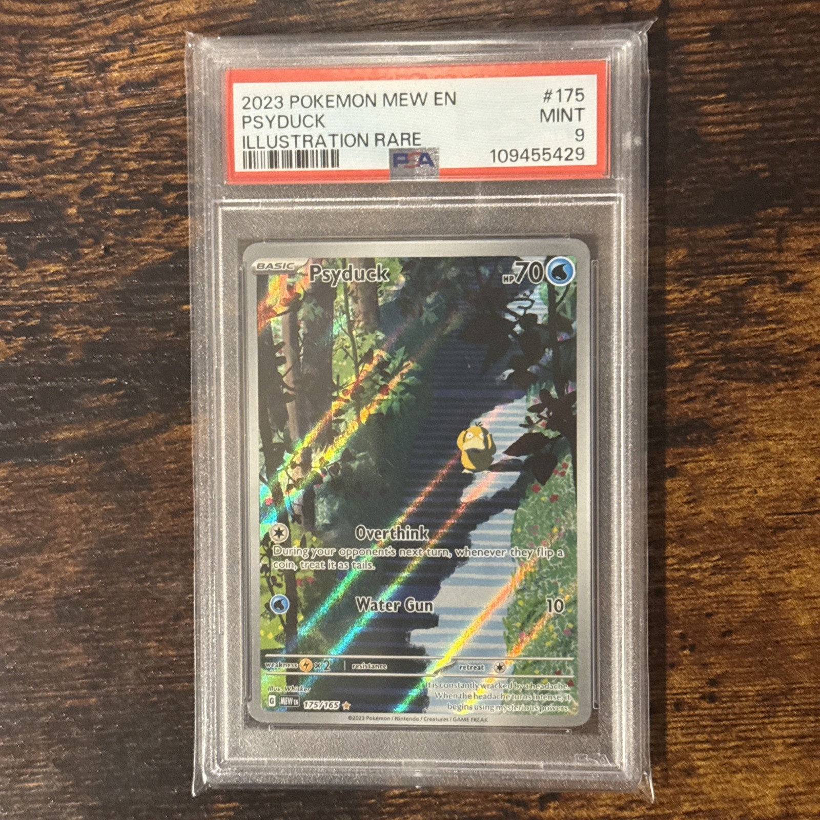 2023 POKEMON MEW EN-151 ILLUSTRATION RARE #175 PSYDUCK PSA 9
