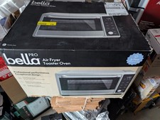 bella PRO - 6-Slice Air Fryer Toaster Oven 0.88 Cu. Ft. - Stainless Steel