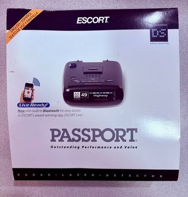 ESCORT PASSPORT RADAR DETECTOR - LIVE READY! - #0100018-1
