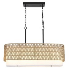 HMVPL Rattan Chandeliers for Dining Room, Boh...