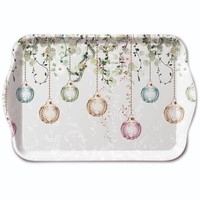 Tablett, Tray 13X21Cm Floral Christmas Ambiente | Weihnachten