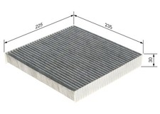 INNENRAUMFILTER POLLENFILTER FÜR HONDA ACCORD VII (CL, CN) - BOSCH 1 987 435 518 INNENRAUMFILTER POLLENFILTER FÜR HONDA ACCORD VII (CL, CN) - BOSCH 1 987 435 518