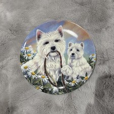 Danbury mint westie Plate Time For A Walk