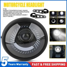 6.5" Motorcycle Headlight LED Lamp Hi/Lo Beam With Bracket Fits For Honda Sukuzi