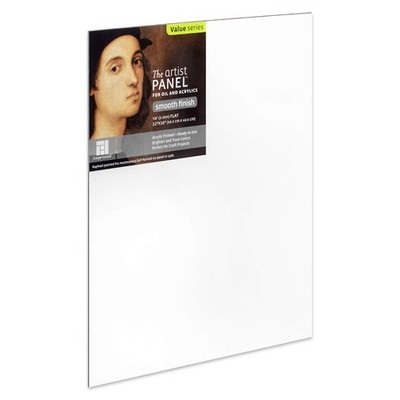 Ampersand Art Supply Primed Smooth Artist Panel | 12'' x 16'' | 1/8'' Flat Profi...