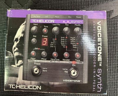 TC Helicon Voicetone Vocal Synth & Vocorder Pedal in OG box! CIB!!