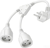Doppelstecker FüR Steckdose, VerläNgerungskabel 16A 250V Maximal 3680W Pvc Mehrf