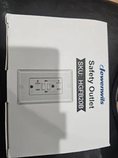 DEWENWILS 20A GFCI Outlet Receptacle 2-Pack w/ LED Indicator, Wall Plate