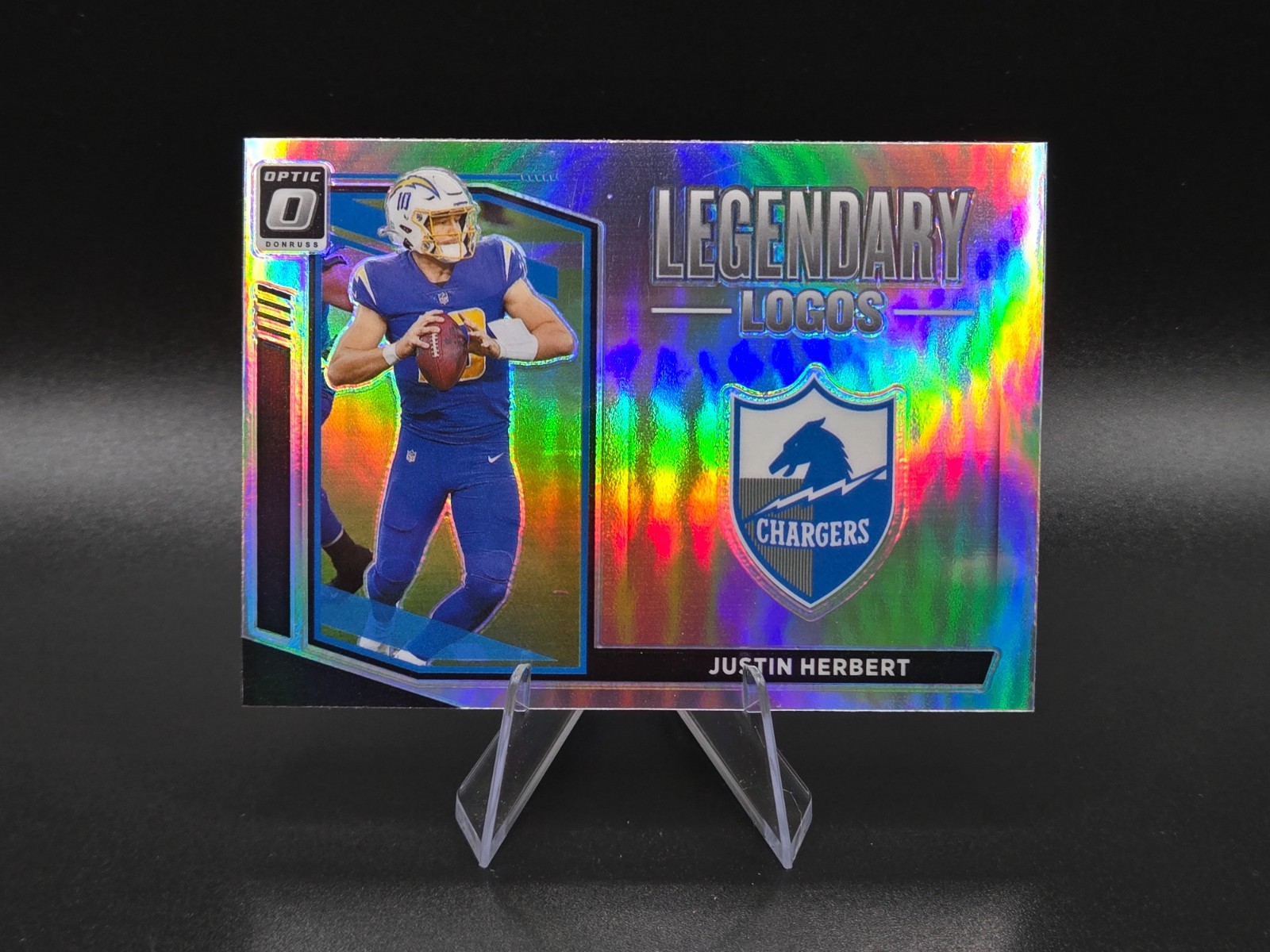 2021 Donruss Optic Legendary Logos #12 Justin Herbert! Chargers