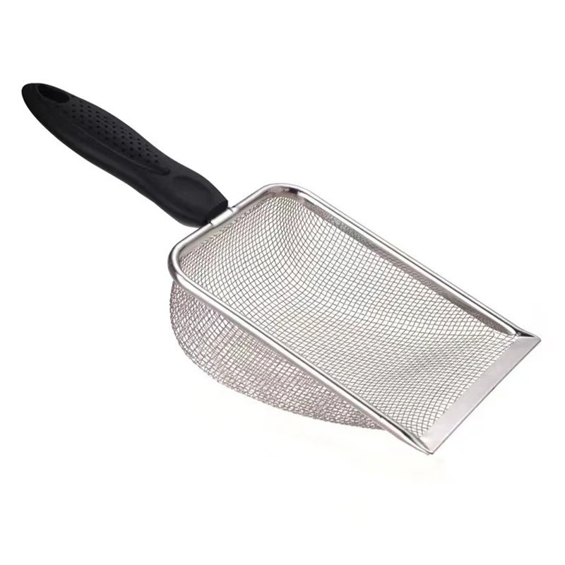 Cat Litter Scoop Metal Scooper Sifter Deep Shovel Long Cleaning Tool for Cat Box — image 8