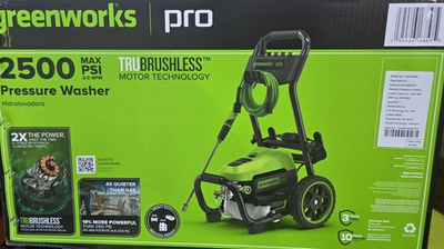 #ad Greenworks Pro 2500 Psi Brushless Electric Pressure Washer 25Ft Hose 35Ft NEW $320.00