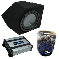 93-02 Pontiac Firebird Coupe Passenger Side 10" Harmony R104 Sub Box & HA-A400.1