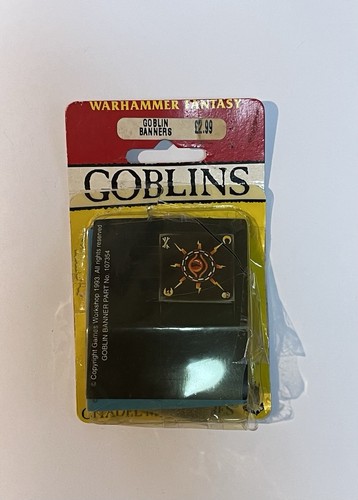 Warhammer Goblins Banner Flag Sticker Standard Bit Genuine GW 90s Rare - Picture 5 of 7
