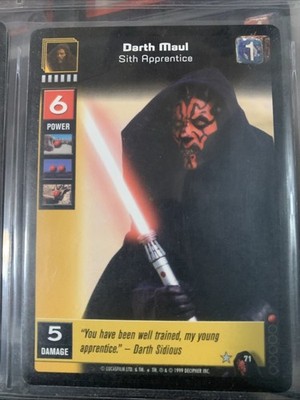 Star Wars Young Jedi CCG Menace of Darth Maul Darth Maul, Sith Apprentice # 71