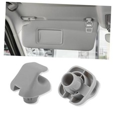 2PCS Sun Visor Clip,Durable Car Visor Clip Hook Replacement Gray