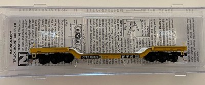 N Scale MICRO TRAINS 10951140 DEPRESSED CENTER FLAT CAR  QTTX # 130525
