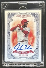 2021 Onyx Vintage Extended Jordan Walker Blue Signatures Auto #EAJW Cardinals