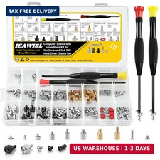 168PCS Computer Screw Kit, PC Motherboard Standoff Assortment Set with Magnetic