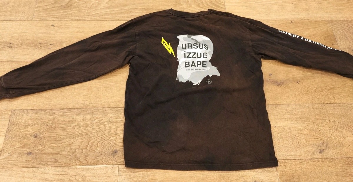 Ursus Izzue Bape Shirt A Bathing Ape Basic Tee Long Sleeve Shirt 