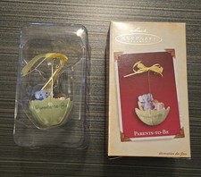 Hallmark Keepsake "Parents-To Be" Ornament Elephant Sitting In Umbrella 