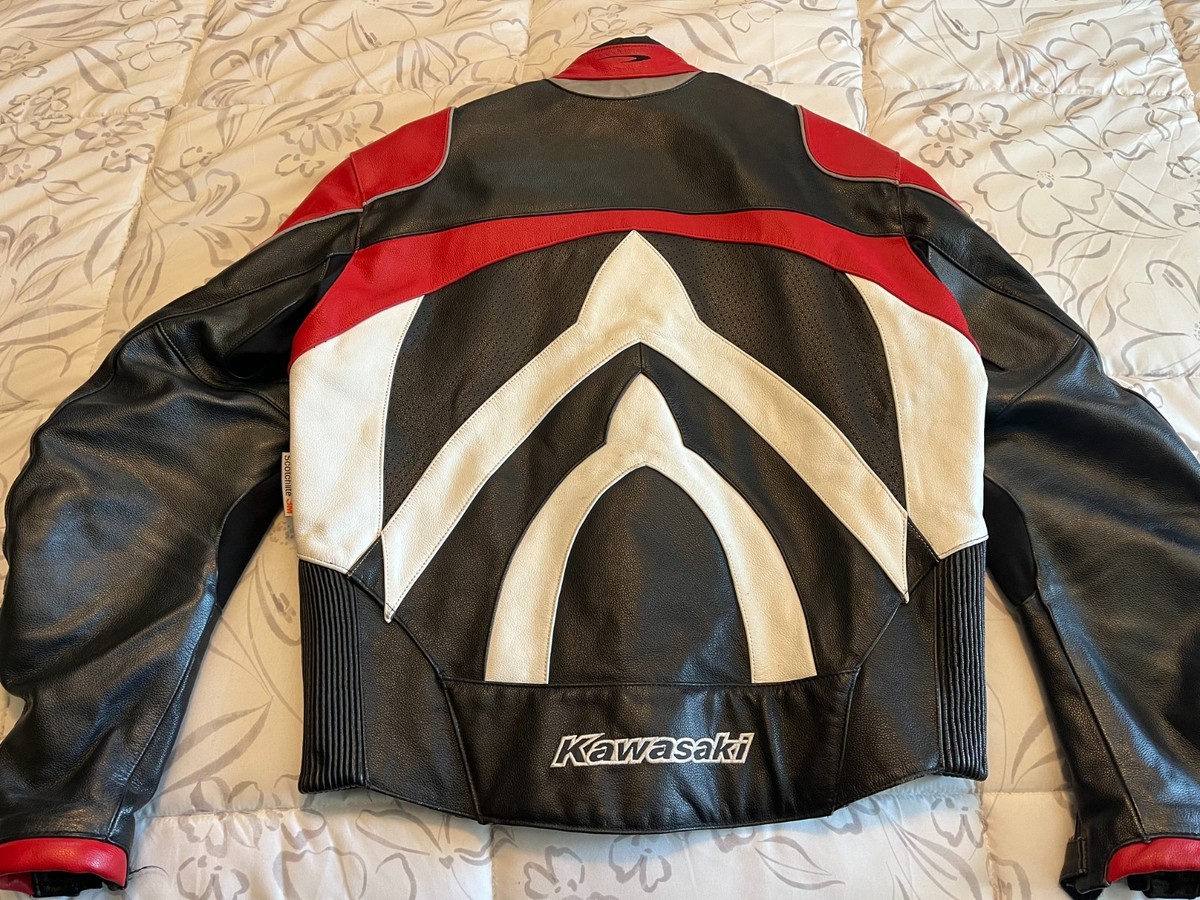 Hein Gericke Ninja Kawasaki Jacket sz 44 Red White & Black w