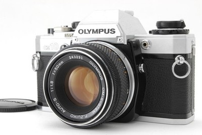オリンパス Olympus OM-10 + 50mm F1.8 NEAR MINT] Olympus OM-10 Silver SLR Film Camera F1.8 50mm Lens