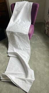 Vintage linen sheet French White 114”long x 84”wide. Excellent Condition