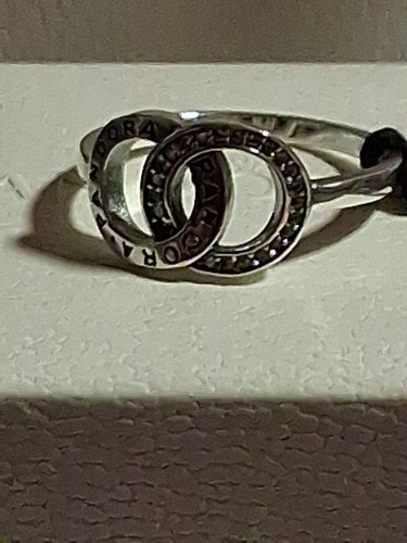 Pandora Authentic Brand New Sterling Silver Circles Ring Size 8 - Picture 9 of 17