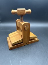 Blumenpresse Bl&auml;tterpresse Holz 14x8x14cm Vintage