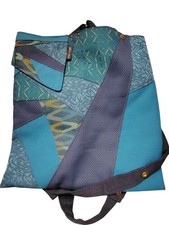 Carson Rogers Carogi Convertible Tapestry Backpack Blue Geometric Backpack Snap