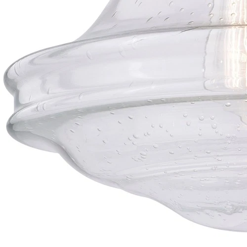 Huntley 1-Light Semi-Flush Mount in Farmhouse and Schoolhouse Style 11.75 - Picture 4 of 13