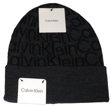 NEW Calvin Klein Men Knit Beanie Hat Gray Color One Size MSRP 48